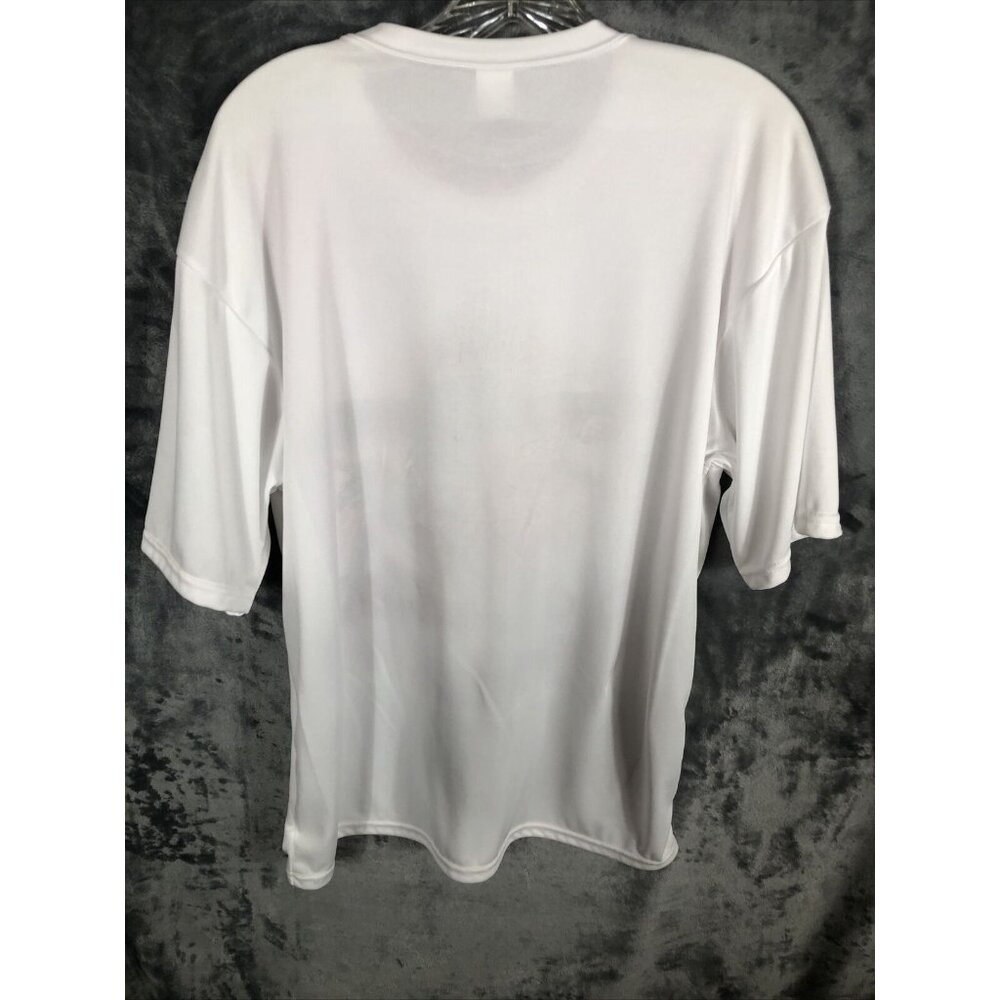 Men’s T-Shirt Driven By The Spirit White Cross Biker Shirt Size Adult L C2 Sport - Picture 8 of 8